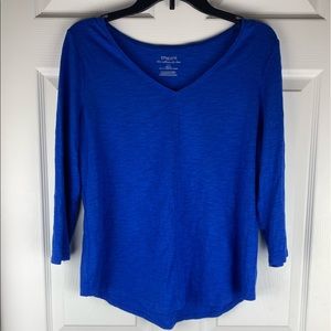 Chico’s Ultimate Tee Size 1 Blue